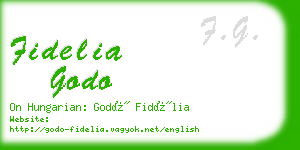 fidelia godo business card